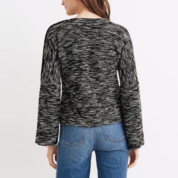 Madewell Button Shoulder Wide Sleeve Top - Picture 2 of 4